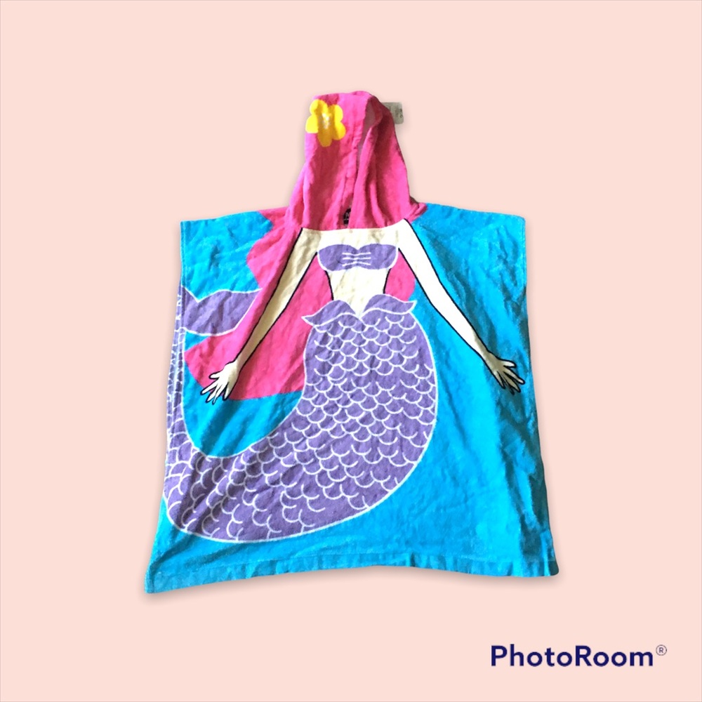 Mermaid girl Hooded towel (Girls)